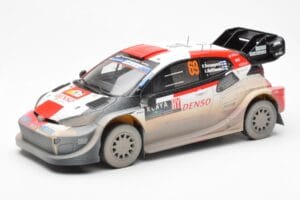 Toyota GR Yaris Rally1 #69 K. Rovanpera / J. Halttunen Safari Rally Kenya 2023 Dirty Version IXO 1:18 18RMC173B Diecast