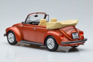 Volkswagen Beetle 1303 Cabriolet Orange Norev 1:18 188526 Diecast - image 5 of 6