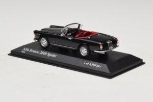 Alfa Romeo 2600 Spider Black Minichamps 1:43 400120630 Diecast - image 3 of 4