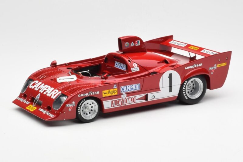Alfa Romeo 33TT 12 #1 A. Merzario / J. Laffite 1000km Nurburgring Winner 1975 AUTOart 1:18 Alfa Romeo 33TT 12 #1 A. Merzario / J. Laffite 1000km Nurburgring Winner 1975 AUTOart 1:18 87505 Diecast