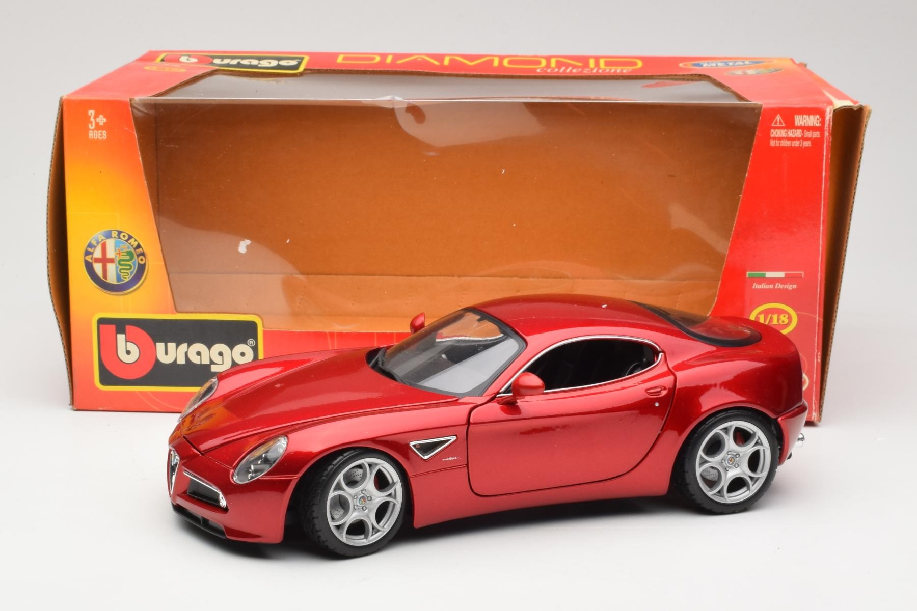 Bburago Alfa Romeo 8C Competizione Red 1:18
