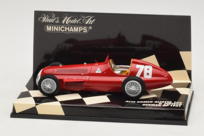 Alfa Romeo 159 Alfetta #78 P. Pietsch German GP 1951 Minichamps 1:43 Alfa Romeo 159 Alfetta #78 P. Pietsch German GP 1951 Minichamps 1:43 400511278 Diecast