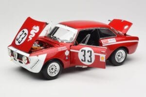 Alfa Romeo GTA 1300 Junior #33 T. Hezemans / G. van Lennep Hezemans Jarama 1972 Minichamps 1:18 100721233 Diecast - image 2 of 8