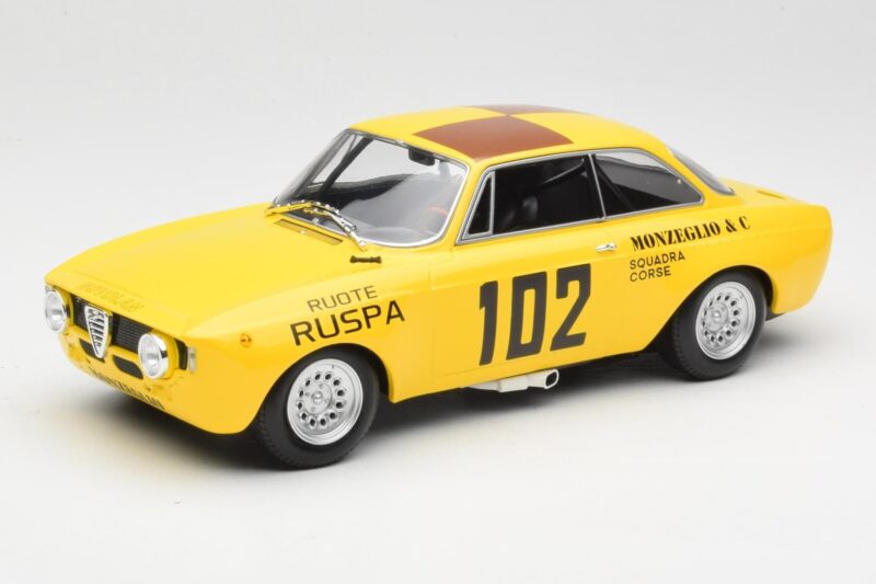 Alfa Romeo GTA 1300 #102 Squadra Corse R. Zanetti / M. Ruspa / Monzeglio Targa Florio 1971 Minichamps 1:18 Alfa Romeo GTA 1300 #102 Squadra Corse R. Zanetti / M. Ruspa / Monzeglio Targa Florio 1971 Minichamps 1:18 155711202 Diecast