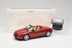 Alfa Romeo Spider 916 Proteo Red Metallic Norev 1:18 187854 Diecast - image 6 of 6