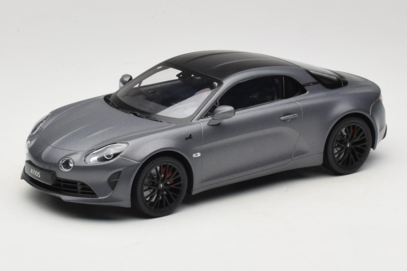Alpine A110 S Matt Grey Carbon Roof Norev 1:18 185313 Diecast