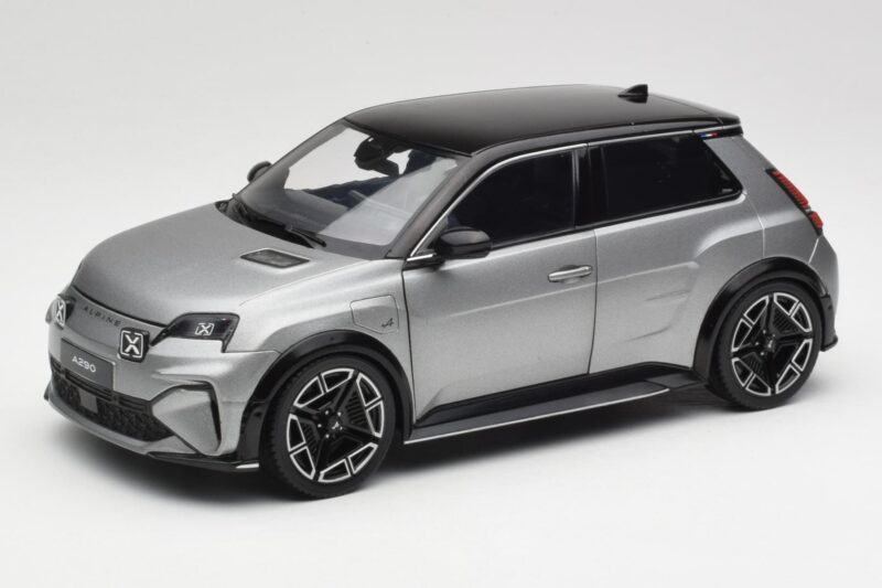 Alpine A290 GT Matt Tornade Grey & Black Norev 1:18 185451 Diecast