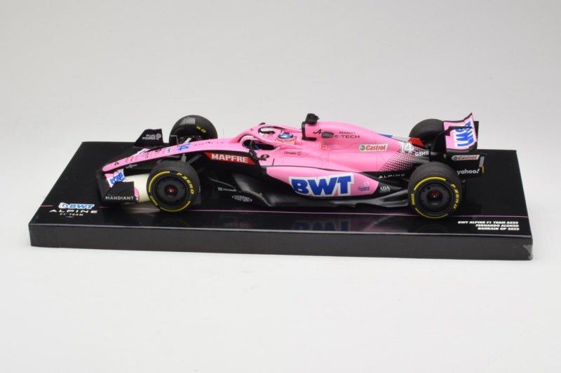 Alpine A522 BWT #14 F. Alonso BWT Alpine F1 Team Bahrain Grand Prix 2022 Minichamps 1:18 Alpine A522 BWT #14 F. Alonso BWT Alpine F1 Team Bahrain Grand Prix 2022 Minichamps 1:18 147220114 Resin