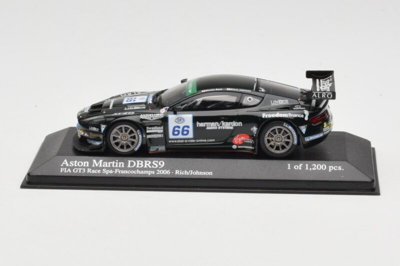 Aston Martin DBRS9 #66 Barwell Motorsport R. Johnson FIA GT3 European Championship Spa 2006 Minichamps 1:43 Aston Martin DBRS9 #66 Barwell Motorsport R. Johnson FIA GT3 European Championship Spa 2006 Minichamps 1:43 400061366 Diecast