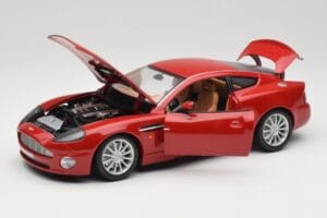 Aston Martin V12 Vanquish Red Bburago 1:18 34063 Diecast - image 2 of 8