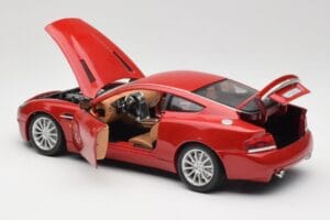 Aston Martin V12 Vanquish Red Bburago 1:18 34063 Diecast - image 5 of 8