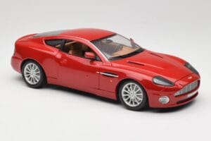 Aston Martin V12 Vanquish Red Bburago 1:18 34063 Diecast - image 6 of 8