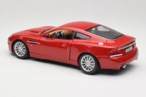 Aston Martin V12 Vanquish Red Bburago 1:18 34063 Diecast - image 7 of 8