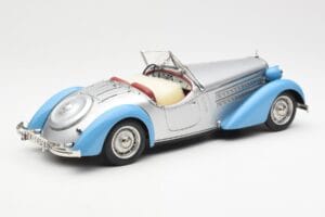 Audi 225 Front Roadster Blue Silver CMC 1:18 M-075B Diecast - image 2 of 6