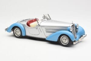 Audi 225 Front Roadster Blue Silver CMC 1:18 M-075B Diecast - image 4 of 6