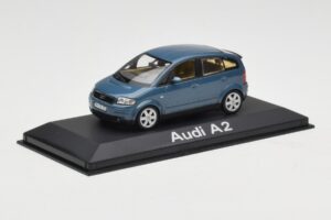 Audi A2 Blue Metallic Minichamps 1:43 20022200748005 Diecast - image 2 of 4
