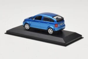 Audi A2 Light Blue Metallic Minichamps 1:43 AUDI007 Diecast - image 3 of 4