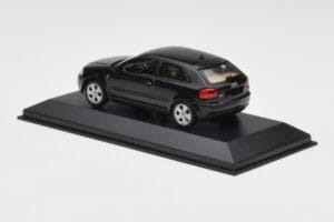 Audi A3 8P Black Metallic Minichamps 1:43 12000 Diecast - image 3 of 4