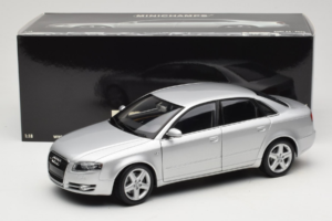 Audi A4 B7 Silver Minichamps 1:18 100014402 Diecast - image 8 of 8