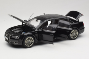Audi A8L D3 W12 Phantom Black Kyosho 1:18 5011008125 Diecast - image 2 of 8