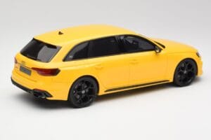 Audi RS4 B9 Avant 25th Anniversary Vegas Yellow GT Spirit 1:18 GT935 Resin - image 2 of 6
