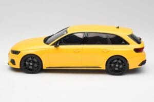 Audi RS4 B9 Avant 25th Anniversary Vegas Yellow GT Spirit 1:18 GT935 Resin - image 3 of 6
