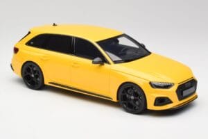 Audi RS4 B9 Avant 25th Anniversary Vegas Yellow GT Spirit 1:18 GT935 Resin - image 4 of 6