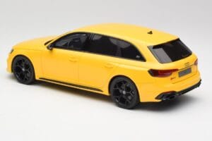 Audi RS4 B9 Avant 25th Anniversary Vegas Yellow GT Spirit 1:18 GT935 Resin - image 5 of 6