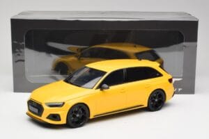 Audi RS4 B9 Avant 25th Anniversary Vegas Yellow GT Spirit 1:18 GT935 Resin - image 6 of 6