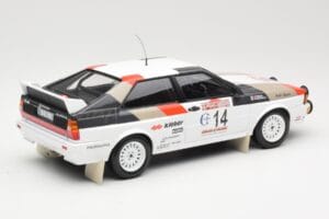 Audi Quattro #14 M. Mouton / F. Pons Winners Rally Sanremo 1981 Minichamps 1:18 155811114 Diecast - image 2 of 6