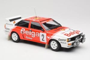 Audi Quattro A2 #2 B. Waldegård / H-T. Thorszelius Belga Team Winners Boucles de Spa 1985 Minichamps 1:18 155851102 Diecast - image 4 of 6