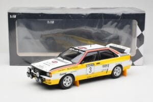 Audi Quattro A2 #3 S. Blomqvist / B. Cederberg Audi Sport Winners Sanyo Rally of New Zealand 1984 Minichamps 1:18 155841103 D - image 6 of 6