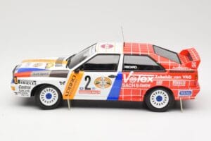 Audi Quattro A2 Schmidt Motorsport #2 H. Demuth / W. Lux Winners Hunsrück Rally 1984 Minichamps 1:18 155841102 Diecast - image 3 of 6