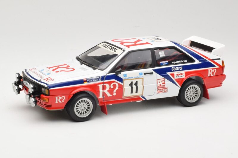 Audi Quattro #11 F. Wittmann / J. Pattermann Rally Acropolis 1986 Sun Star 1:18 4191 Diecast