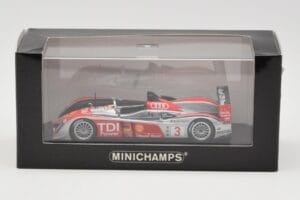Audi R10 TDI LMP1 #3 L. Luhr / A. Premat / M. Rockenfeller 24 Hours of Le Mans 2008 Minichamps 1:43 400089903 Diecast - image 4 of 4