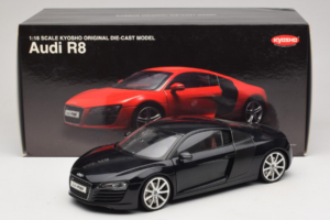 Audi R8 Black Kyosho 1:18 09213BK Diecast - image 8 of 8