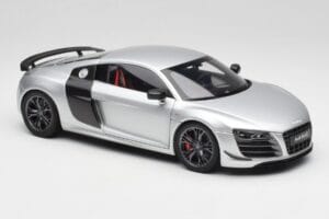 Audi R8 GT Type 42 Ice Silver Metallic Kyosho 1:18 09218IS Diecast - image 6 of 8