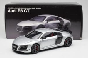 Audi R8 GT Type 42 Ice Silver Metallic Kyosho 1:18 09218IS Diecast - image 8 of 8