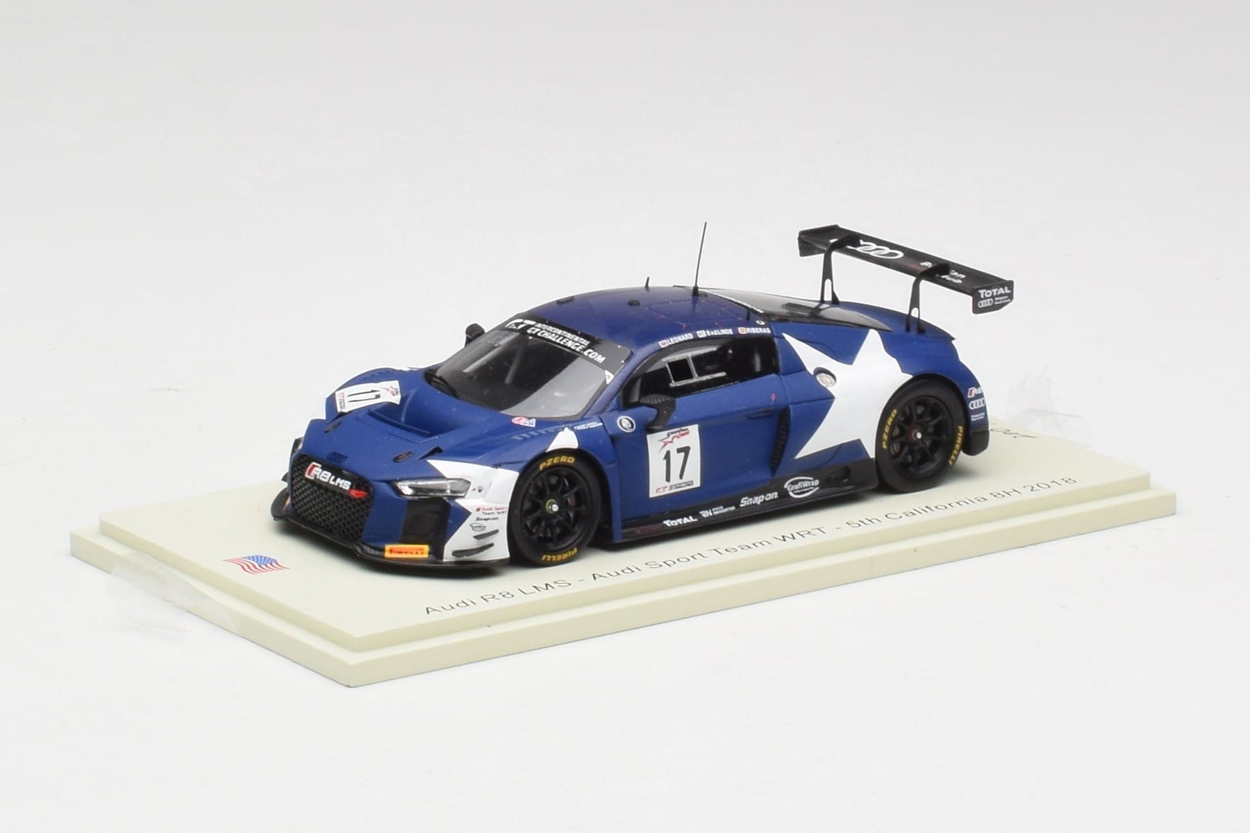 Spark Audi R8 LMS GT3 #17 1:43 California 8h 2018