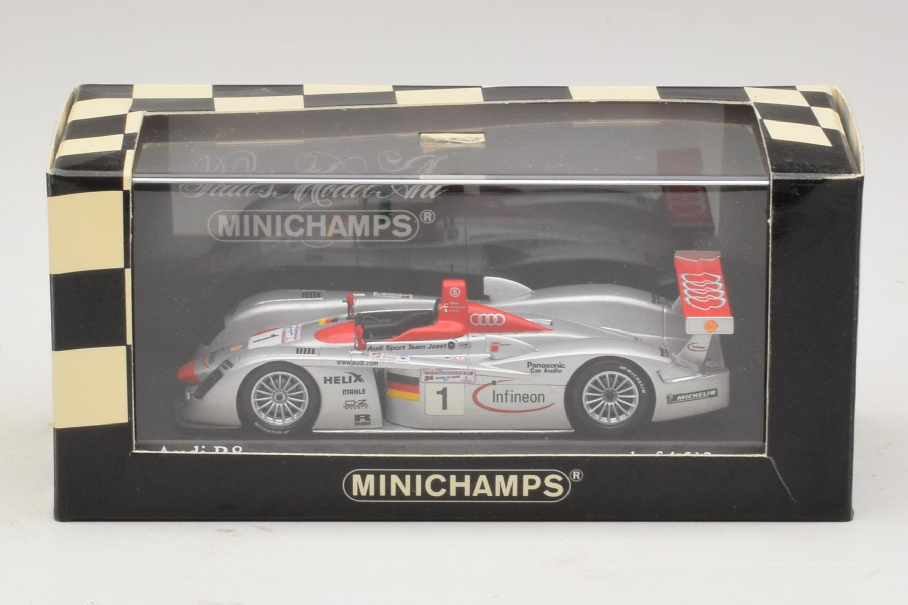 Minichamps Audi R8 LMP 1:43 Le Mans 2001 Winner Diecast