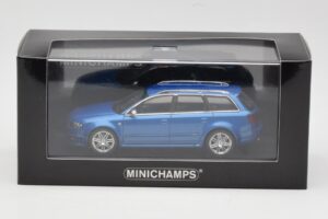 Audi RS4 B7 Avant Blue Metallic Minichamps 1:43 AUDI010 Diecast - image 4 of 4