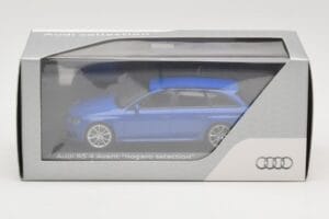Audi RS4 B8 Avant Nogaro Blue Christmas Selection 2014 Minichamps 1:43 AUDI003 Diecast - image 4 of 4