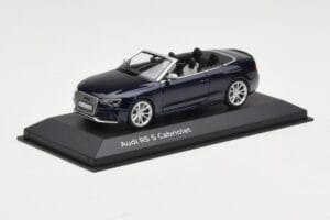 Audi RS5 B8 Cabriolet Estoril Blue Minichamps 1:43 5011215313 Diecast - image 2 of 4