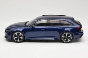 Audi RS6 C8 Avant Blue Metallic Minichamps 1:18 155018011 Diecast - image 3 of 6