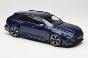 Audi RS6 C8 Avant Blue Metallic Minichamps 1:18 155018011 Diecast - image 4 of 6