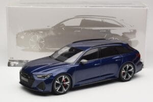 Audi RS6 C8 Avant Blue Metallic Minichamps 1:18 155018011 Diecast - image 6 of 6