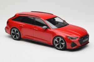 Audi RS6 C8 Avant Red Metallic Minichamps 1:18 155018010 Diecast - image 4 of 6