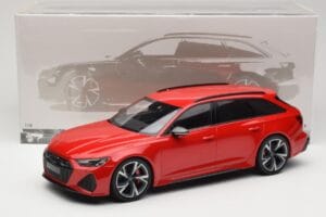 Audi RS6 C8 Avant Red Metallic Minichamps 1:18 155018010 Diecast - image 6 of 6