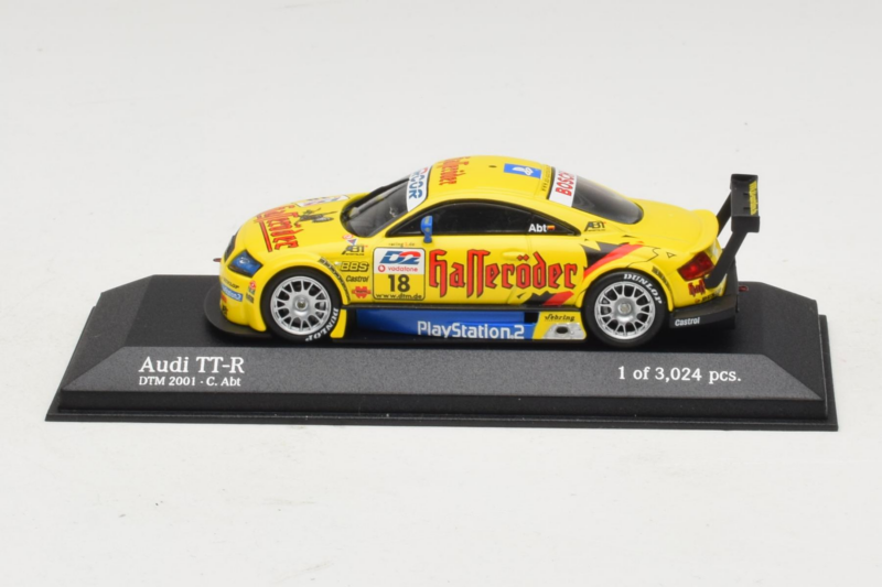 Audi TT-R #18 C. Abt Abt Sportsline DTM 2001 Minichamps 1:43 400011118 Diecast