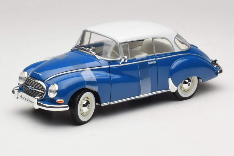 Auto Union 1000 S Coupe Blue White Revell 1:18 08909 Diecast